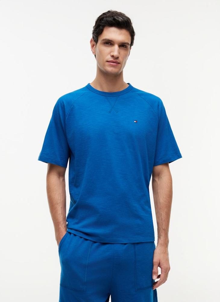 TOMMY HILFIGER Textured Raglan Sleeve Lounge T-Shirt - Image 1